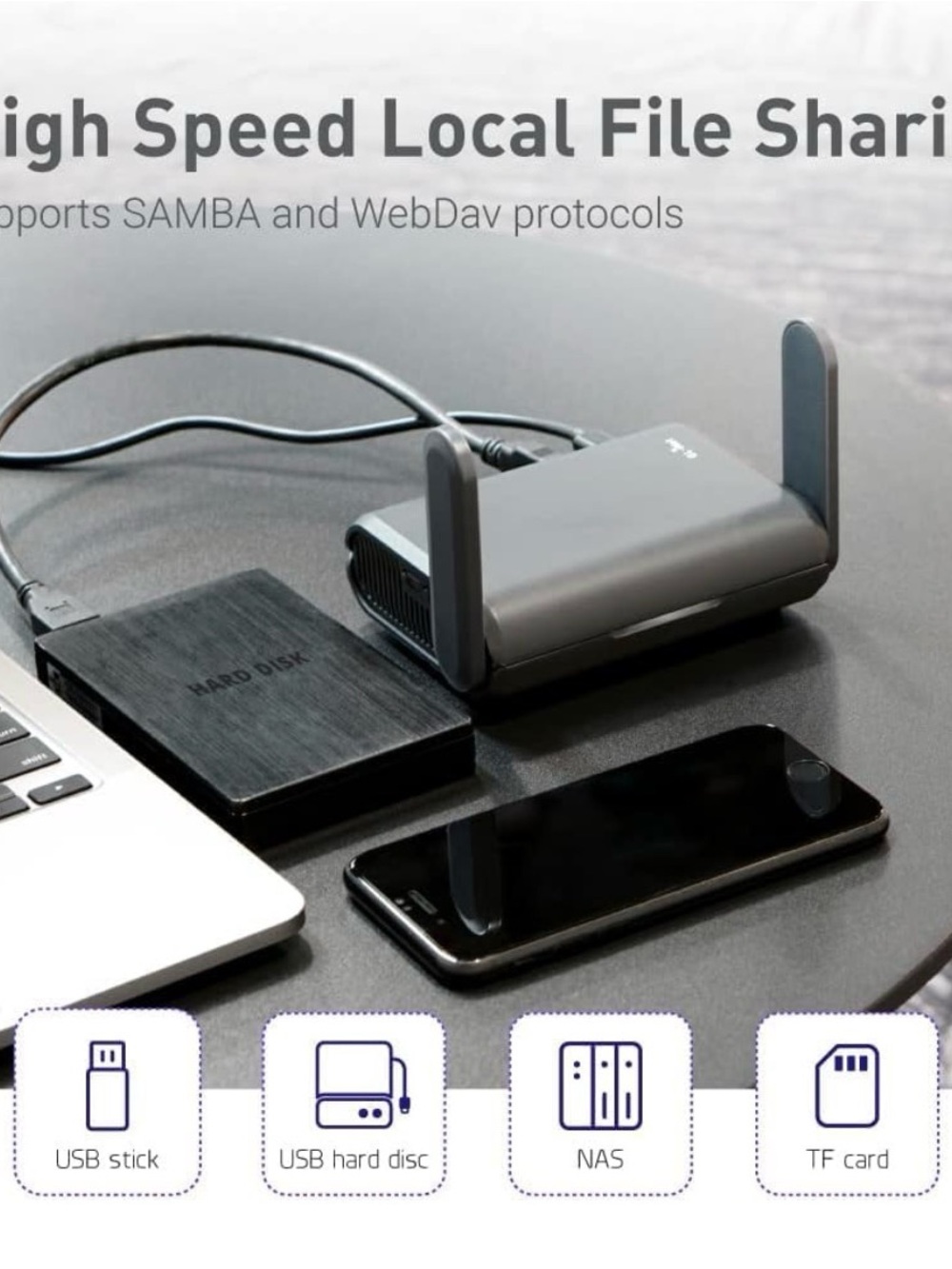 Portable Travel Router, new - Picture 3 of 7